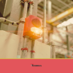Modern fire alarm system installed on a ceiling, designed for early fire detection and safety in homes and businesses.